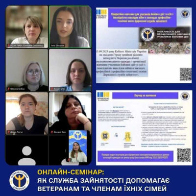 24 червня відбувся онлайн-семінар для представників адміністрацій Луганської області, відповідальних за ветеранську політику