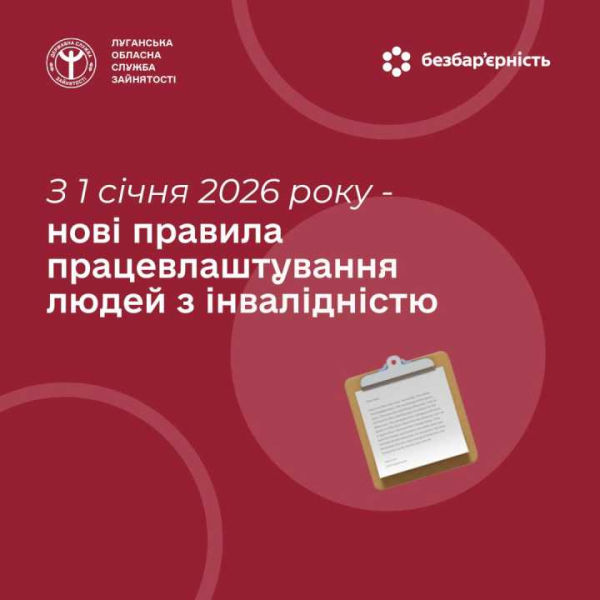 Нові правила щодо забезпечення працевлаштування людей з інвалідністю