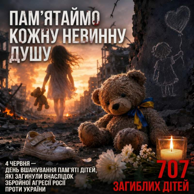 День пам’яті дітей, загиблих внаслідок збройної агресії росії проти України