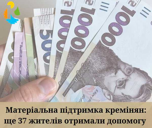 454 тисячі гривень матеріальної допомоги отримали креміняни за результатами квітневого засідання